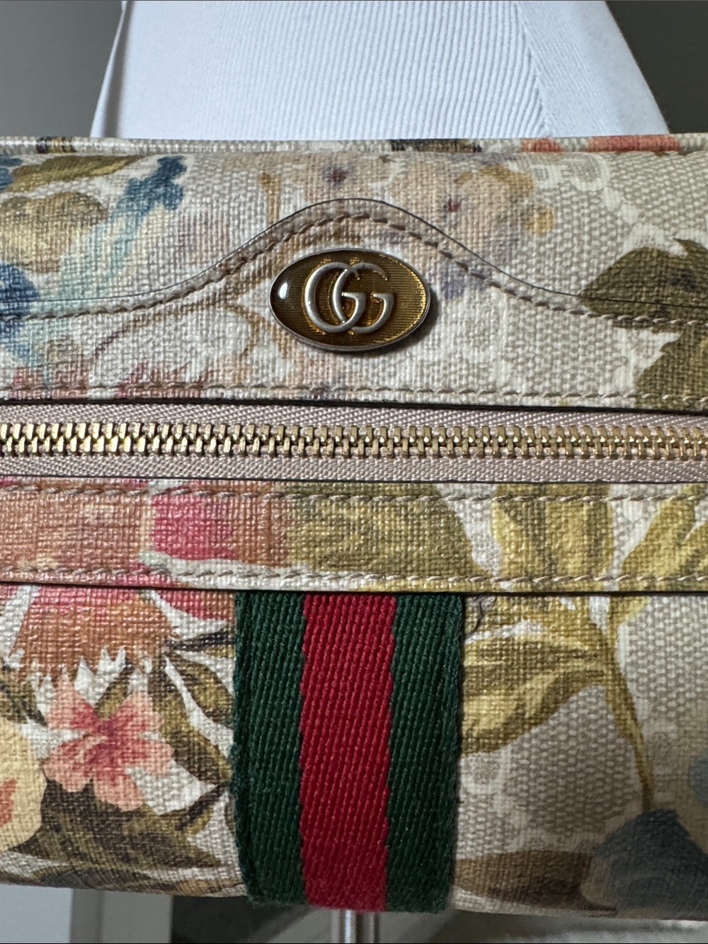Auth Gucci Ophidia Flora GG Canvas Web Detail Crossbody Bag Small - Picture 4 of 15